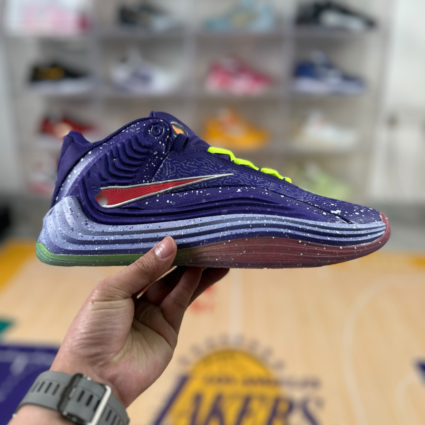 Zapatillas de Baloncesto para Entrenamiento Freak 7 de Cuero y Caucho Transpirables Antitorsión