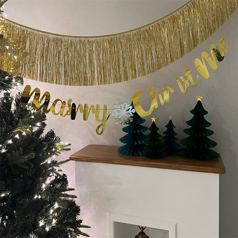 Ins Navidad decoración flor de seda de lluvia atmósfera joyería café tienda accesorios diseño conjunto de globos