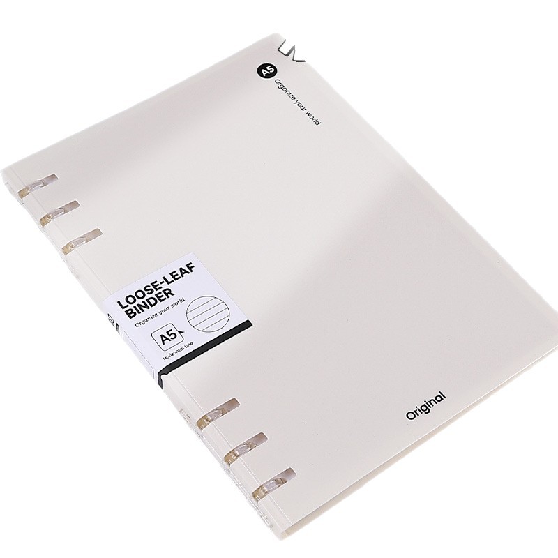 Cuaderno de hoja simple B5 cuaderno de línea horizontal desmontable para reemplazar el núcleo de la mano no es un cuaderno de notas de estudiantes de línea horizontal dentro de la página a5