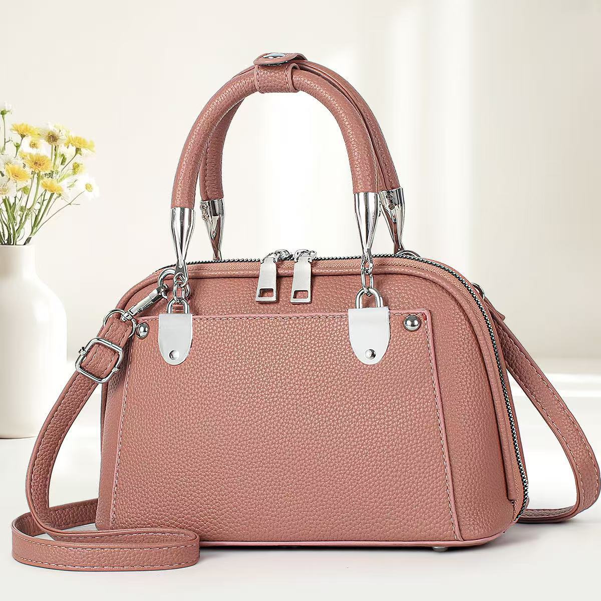 Bolso de lujo ligero para mujer 2025 nuevo bolso a cuadros de un solo hombro bolso de viaje de gran capacidad bolso de mano