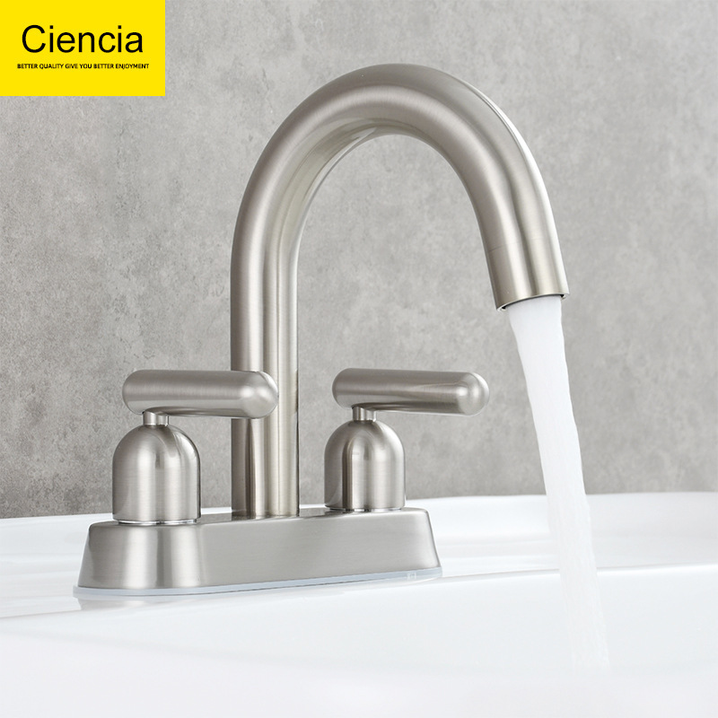 Bathroom hot and cold basin faucet double hole washbasin faucet copper wash basin table basin mixing valve vintage faucet Bathroom hot and cold basin faucet double hole washbasin faucet copper wash basin table basin mixing valve vintage faucet