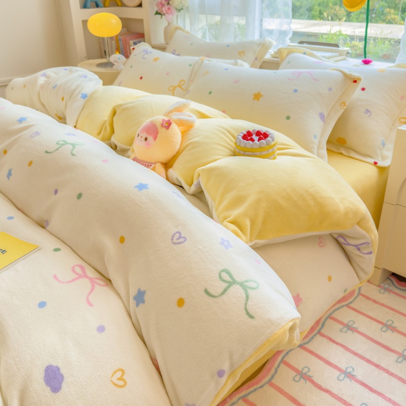 Milk Velvet Duvet Cover Single Piece Winter Fleece Thickened Coral Fleece Duvet Cover Single 150X200 Flannel Duvet Cover Alone Milk Velvet Duvet Cover Single Piece Winter Fleece Thickened Coral Fleece Duvet Cover Single 150X200 Flannel Duvet Cover Alone