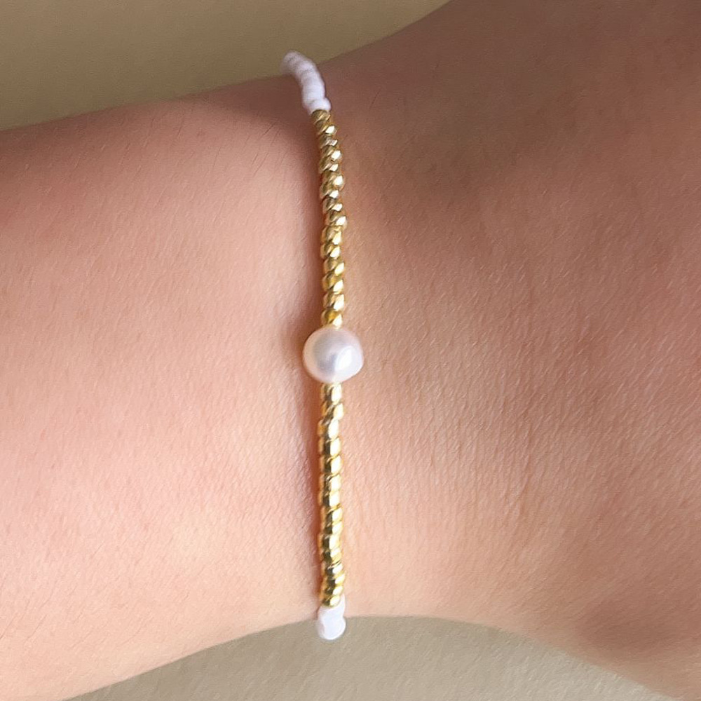 Geometric Pattern Simple Style Geometric Beaded Soft Clay Beaded Chain Beaded Bracelets Wholesale