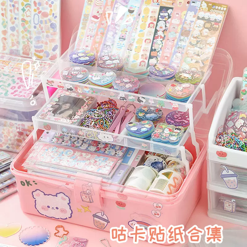 厂家直销奶油胶咕卡全套 diy创意手帐贴纸玩具大礼包咕咔套装批发