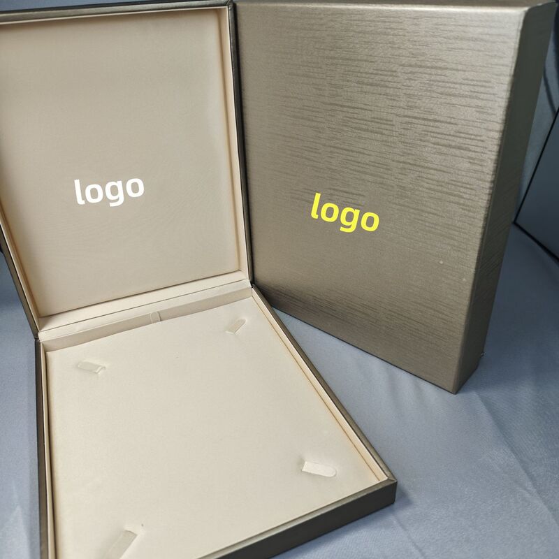 Baojia Sweater Large Necklace Packaging Box Four-Button Large Box Bv Collar Necklace Bracelet Jewelry Gift Box Gold Edition