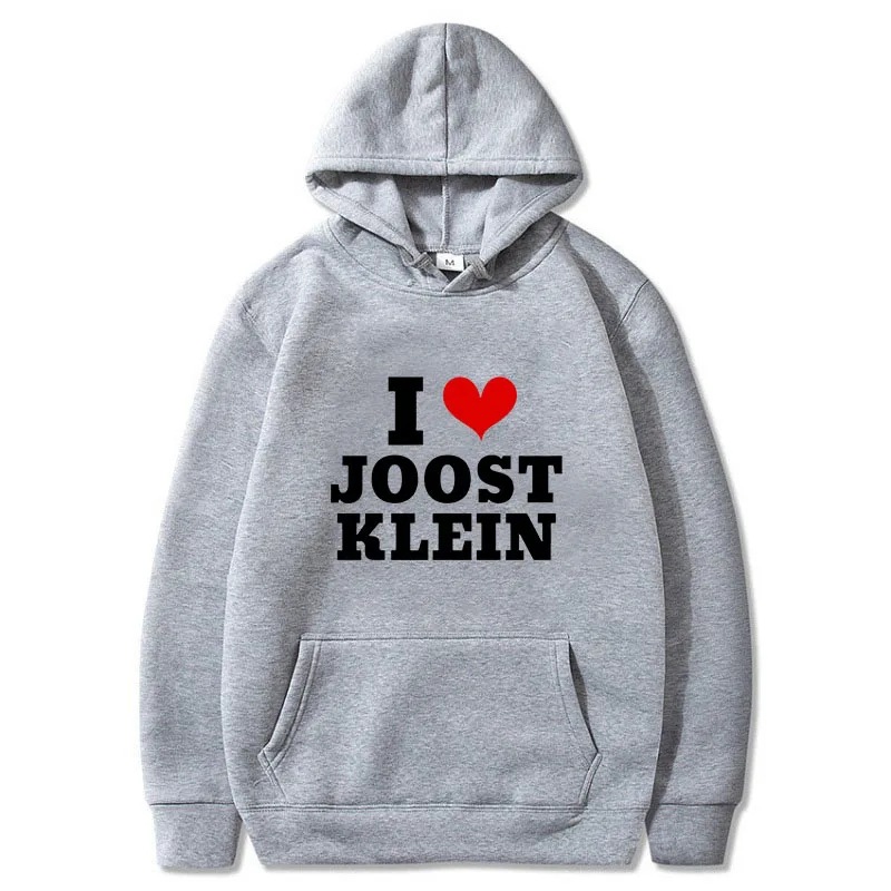 Suéter de hombre 2025 Me encanta Joost Klein estampado patrón divertido jersey retro hip-hop ropa de hombre