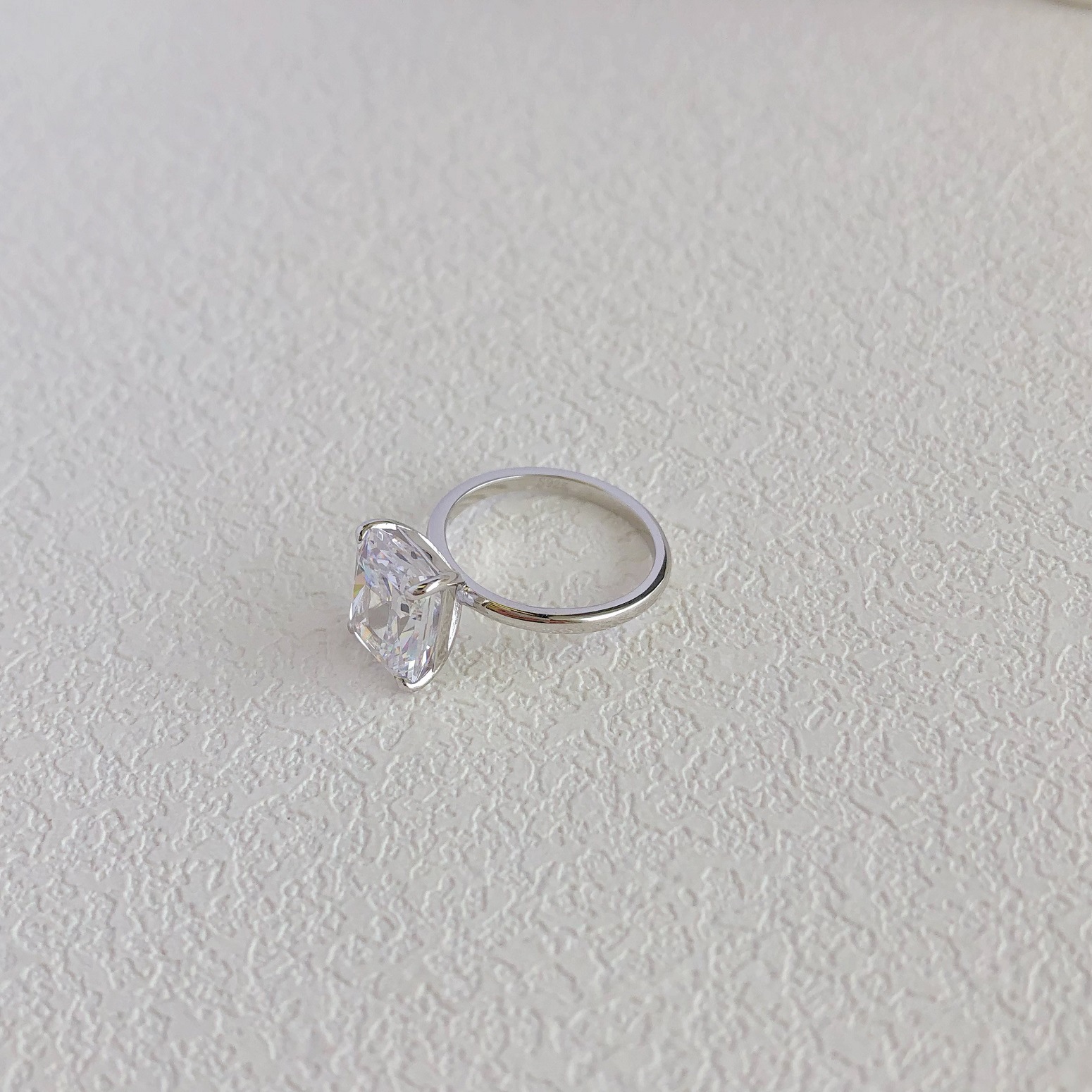 6g Weight Zircon Inlay Material Rings Classification 5, 9 Ring Size 1 Piece Quantity Holiday, Daily Occasion 925 Sterling Silver Material Geometric, Heart Shape Pattern Women's Gender Plating, Inlay Design Elegant Style 925 Sterling Silver Zircon Geometric Heart Shape Rings 30