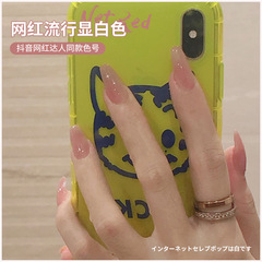 恩妮詩網紅透明裸色指甲油膠 2024新款果凍冰透光療膠 美甲店專用