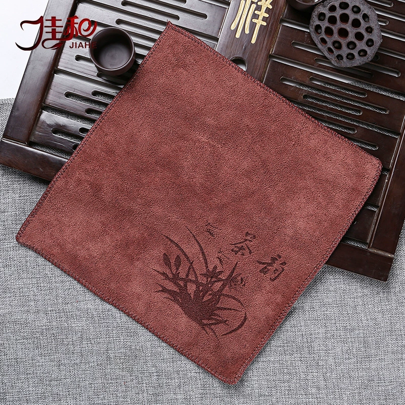 Кухонное полотенце кунг-фу Высококачественная чайная салфетка впитывающий утолщенный чайный сервиз полотенце журнальный столик чайная скатерть дзен тряпка Подушка аксессуары для чайного столика