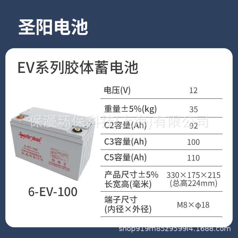 赛耐克Cellnike铅酸蓄电池 6-EV-100AH/12V100AH巡逻车洗地机专用