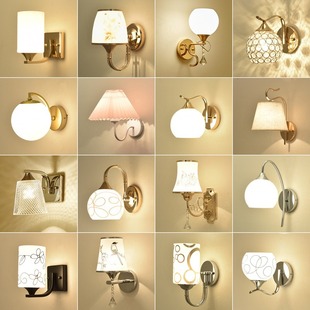 LED bedroom bedside wall lamp living room aisle modern minimalist villa hotel engineering background wall wall lamp corridor lamp