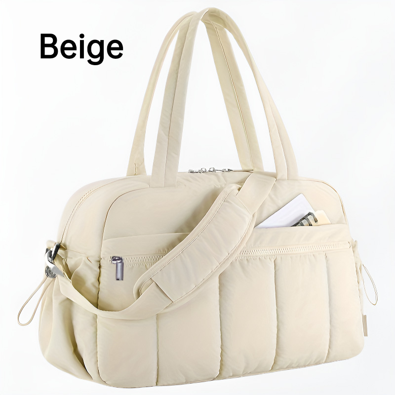 New Women's Nylon Tote Bag Large Capacity Travel Bag Portable Handbag Gym Bag Fashion Hand-Carry Bag - Thumbnail 7