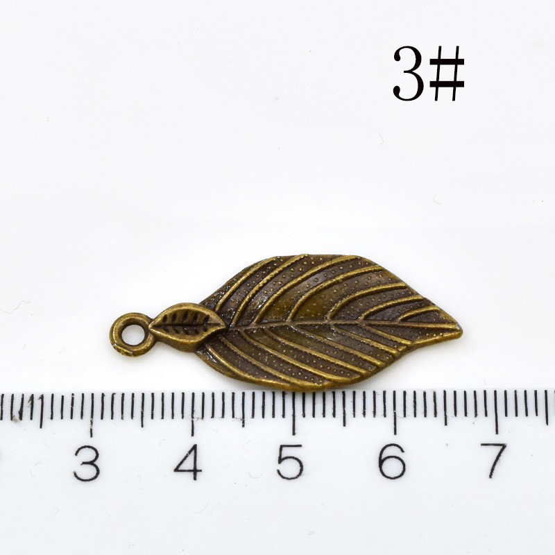 合金の部品の古青銅色の標識の森系の木の葉のペンダントのヘアピンの材料の手作りのdiyのヘアピンの装飾|undefined