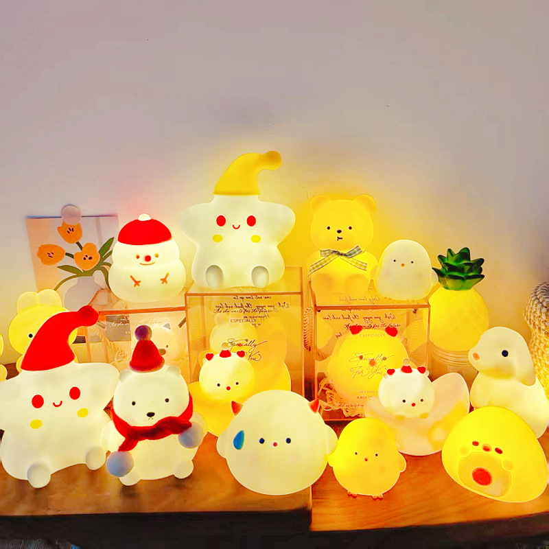 Popular cartoon nightlights, wholesale, night market bestsellers, street vendor items, creative birthday gifts and Christmas presents for children.