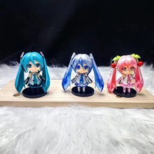 Q版手办初音未来歌姬镜音可拆模型摆件蛋糕装饰miku动漫 现货批发