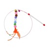 Double -sided rainbow belt teasing cat stick cross -border rainbow strap cat toy toy toys teasing dog net red teasing cat stick toys