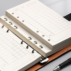 日式記賬本家庭理財筆記本活頁可放錢手帳明細賬小現金日記賬本子