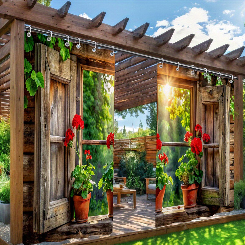 Yiwu Jit Delivery Outdoor Curtains Flower Pots Background Cloth Temu Hot-Selling Shein Amazon Etsy Amazon