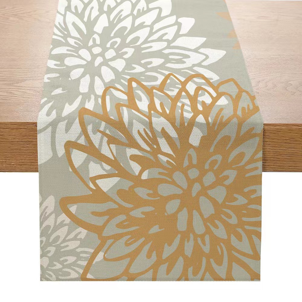 Camino DE MESA DE LINO Morandi estilo serie impreso mesa de comedor tela decorativa Amazon sala de estar mesa de café pasillo mantel transfronterizo image 14