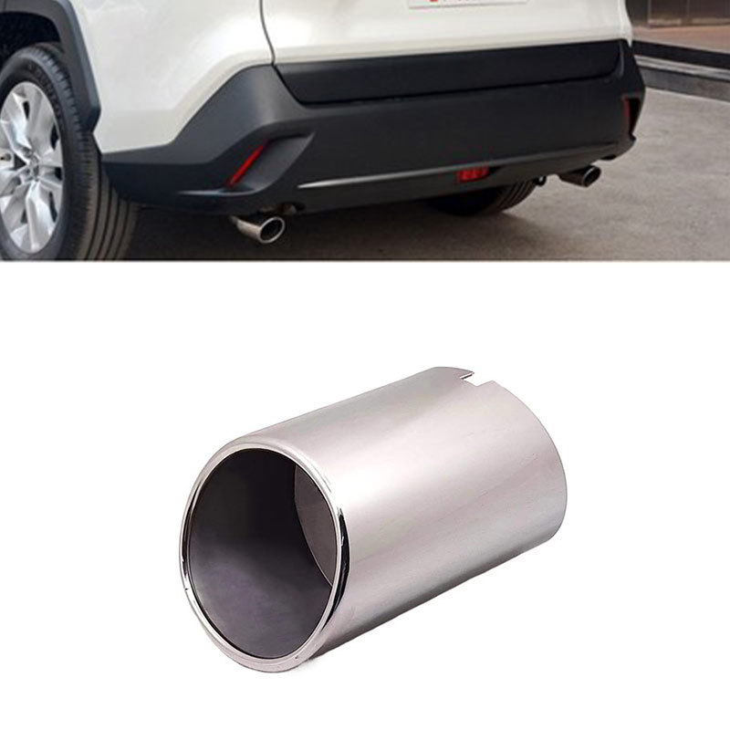 Suitable for 2020-2022 Toyota RAV4 Rongfang tail throat exhaust pipe weilanda original car stainless steel decoration