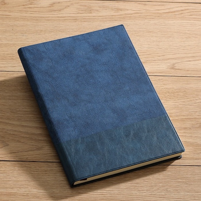 ノートカバー 斜線模様型押し合成皮革ノートカバー