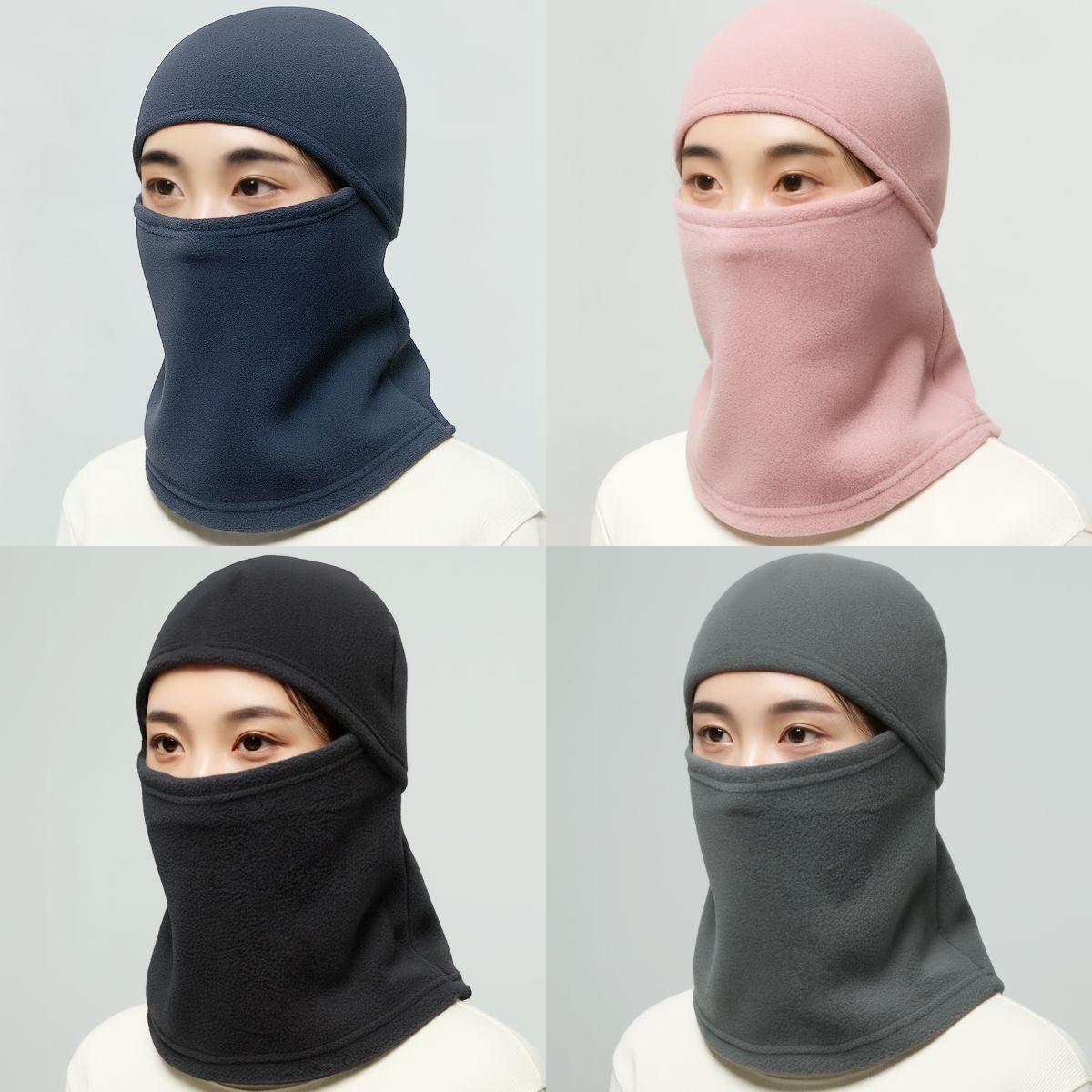 冬季一体防风骑行面罩多功能围脖户外滑雪帽子摇粒绒防寒保暖头套