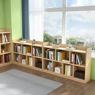 Children's Solid Wood Bookcase Kindergarten Locker