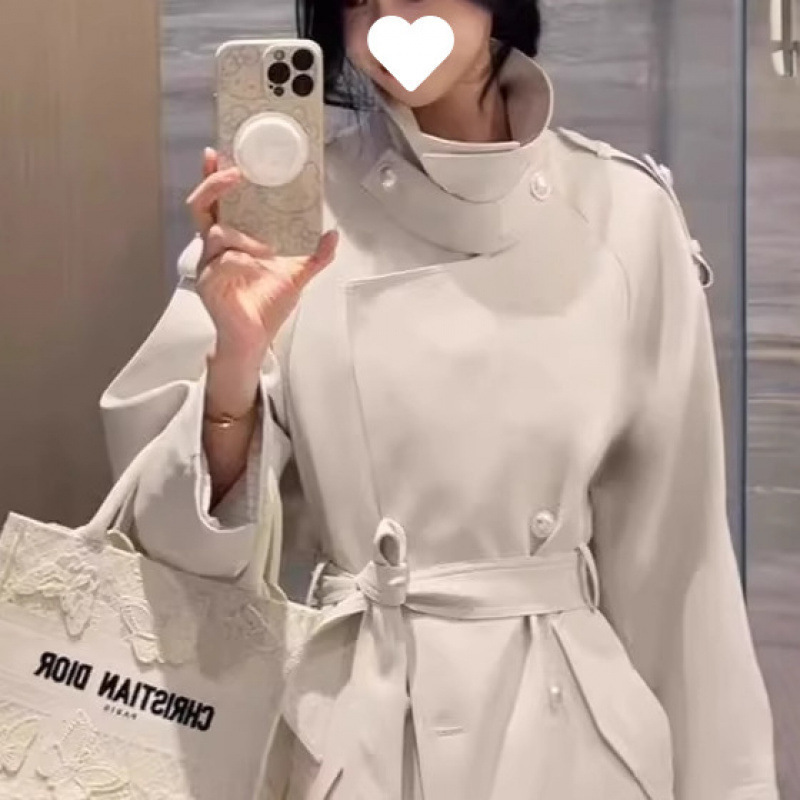 白色风衣外套女小个子年秋季英伦风高级感气质|undefined