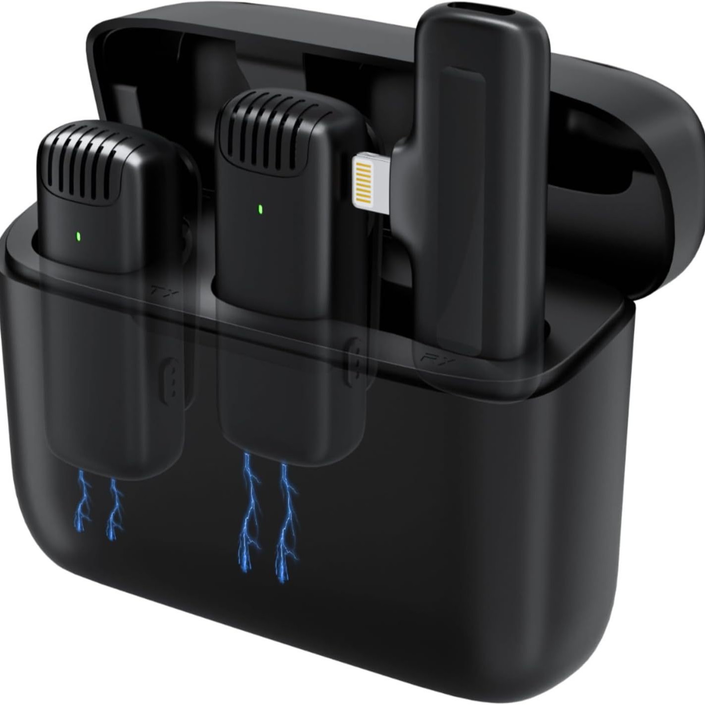 Micrófono de clip de cuello inalámbrico J11/13 transfronterizo con almacén de carga teléfono móvil en vivo micrófono de radio de reducción de ruido de grabación al aire libre