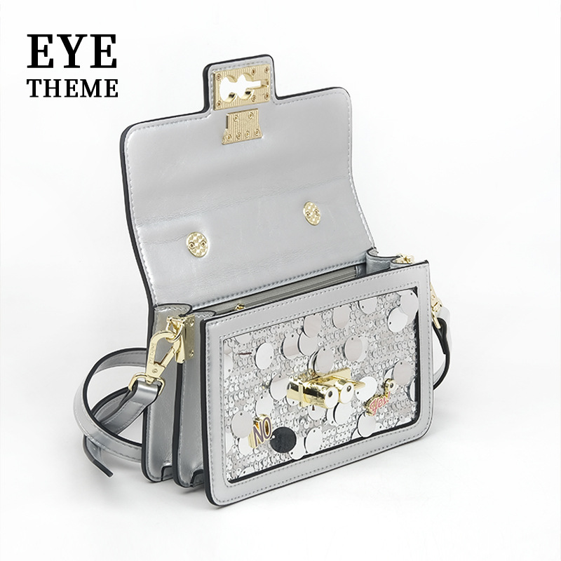 Diseño de flip para mujeres bolsos de impresión de forma de cuentas bordadas novedosas y lindas calles de vestir 2808 #