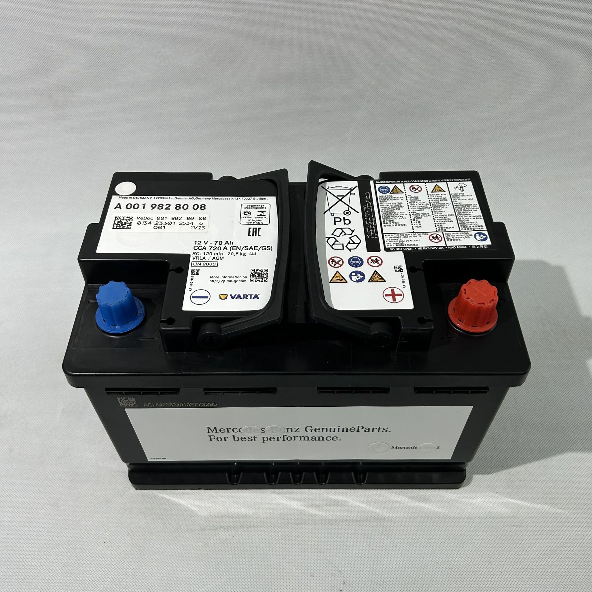 Suitable for Mercedes-Benz Agm80Ah Battery C200L/Gla220/E260/E300/E350, Specifically for Mercedes-Benz Vehicles
