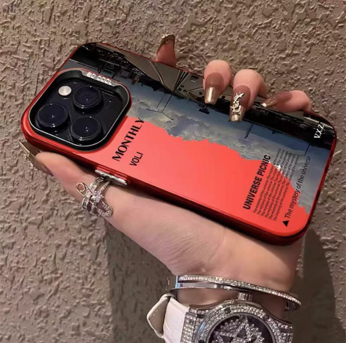 Nuevo paisaje para iphone16 funda para teléfono móvil Apple 15promax/14 anti-caída 13pro12 Europa y América 11xr