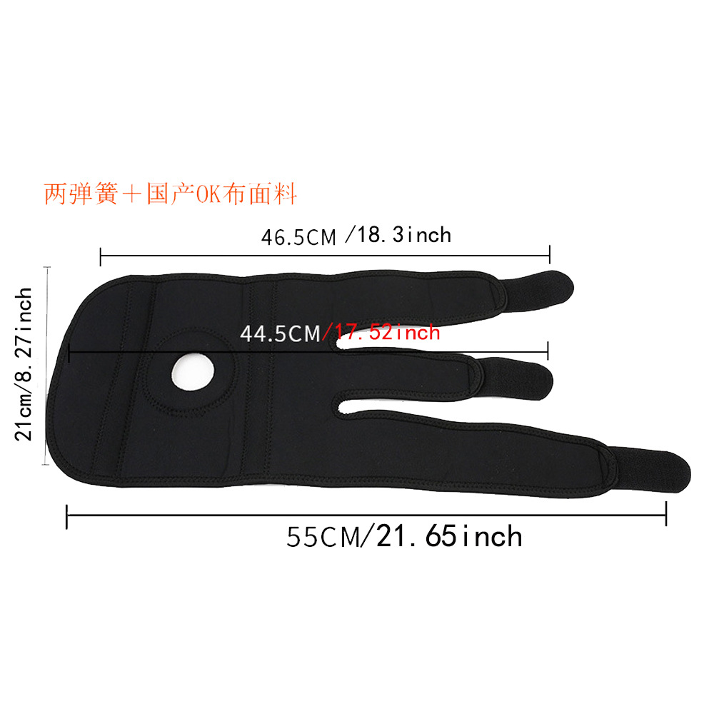 Rodilleras deportivas transfronterizas con soporte de resorte para hombre y mujer, para saltar la cuerda, esguinces, ciclismo, correr, baloncesto, equipo deportivo, equipo de protección.