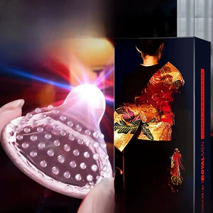 Как Royal Men Condom Ultra -Thin 001 Длинные большие гранулы Смазочные презервативы отель для взрослых интересов