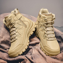 厂家货源跨境大码作战靴户外低帮耐磨徒步登山鞋沙漠靴特种兵军靴