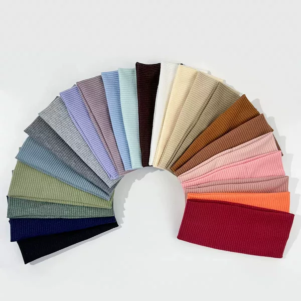 Hot-Selling Solid Color New Style Hairbands, Cross-Border Dropshipping Elastic Headscarf-Style Hairbands, Soft and Stretchy Headscarf-Style Hairbands
