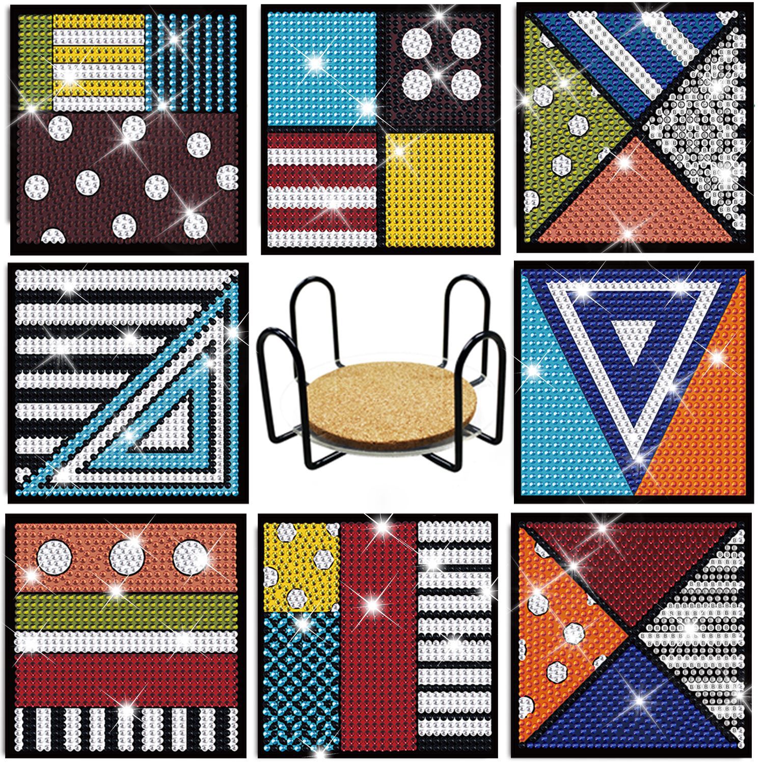 Nuevo diamante piedra pintura montaña redonda placemat niños DIY hecho a mano 5D pintado a mano mundo submarino creativo pasta diamante pintura