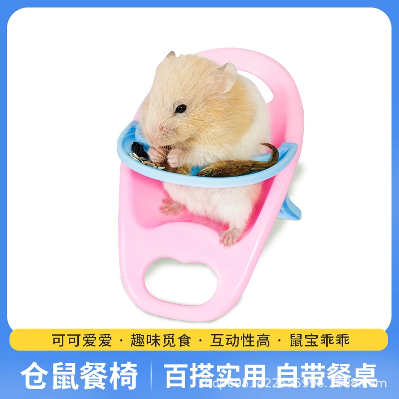 Оптовая продажа хомяка маленький обеденный стол для закусок стул золотой медведь игрушка декорации для домашних животных