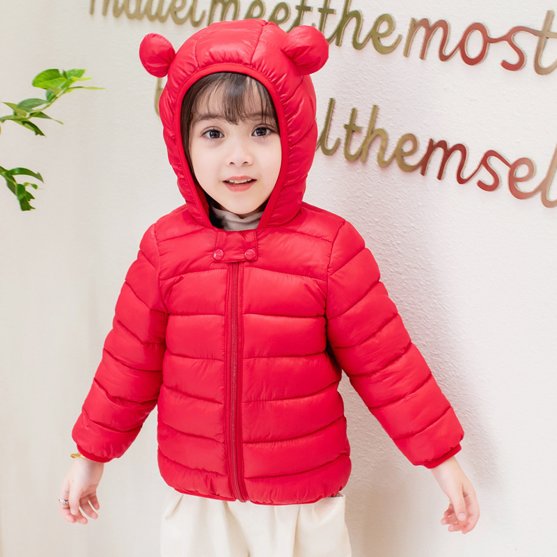 Capa de algodón anti-temporada ropa de invierno bebé ropa de invierno bebé abrigo de algodón de pluma de niños chaqueta de algodón de invierno