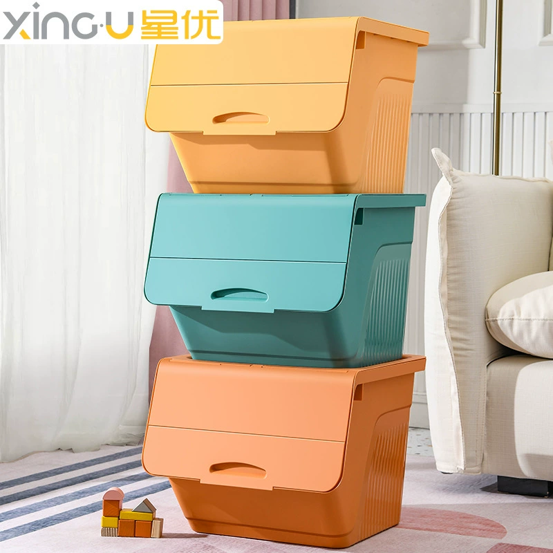 Ящик для хранения игрушек Xingyou Ящик для хранения бытовой флип-ящик для хранения одежды Детская корзина для хранения закусок