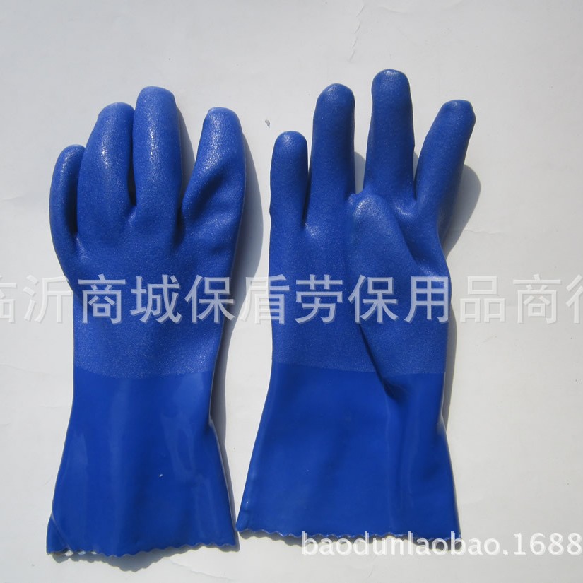 东亚801兰耐油手套批发 耐油耐酸碱耐磨工业农业机械劳保手套经销