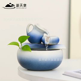 流水摆件;招财摆件;树脂工艺品