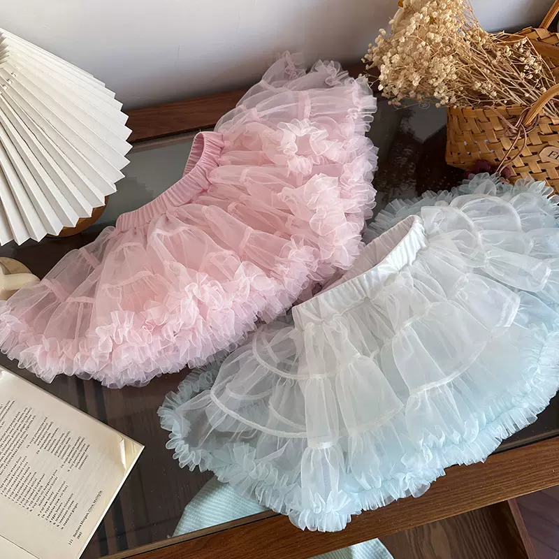 【现货】CQ262452儿童半身裙2026春季女童蓬蓬纱裙小童tutu公主裙