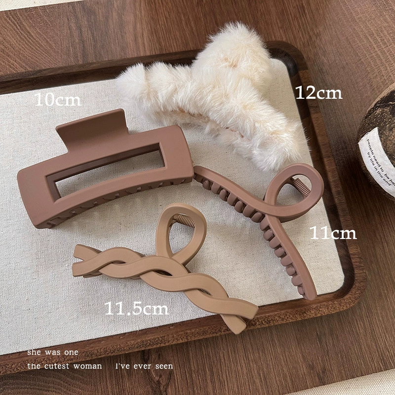 Заколки для волос, набор assorted, детские и взрослые, матовые формы 4,5–13 см