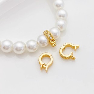 18K����ɫ���������f�ܿ��ֹ�diy��朵�������β�۲������