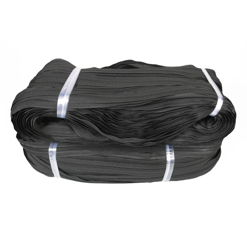 3號5號尼龍拉鏈碼裝黑色整捆拉鎖 服裝輔料工廠批發拉鏈條zipper