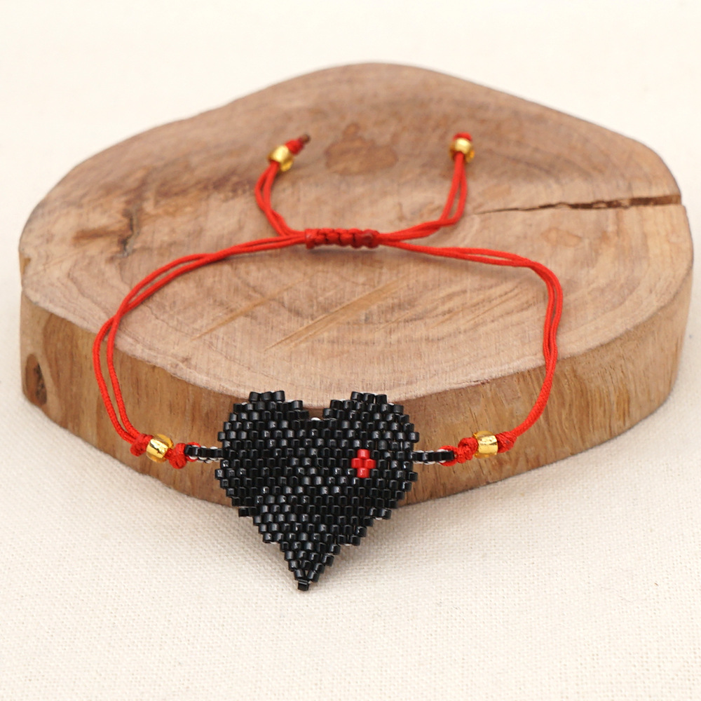 Valentine's Day Love Miyuki Rice Beads Bracelet display picture 5