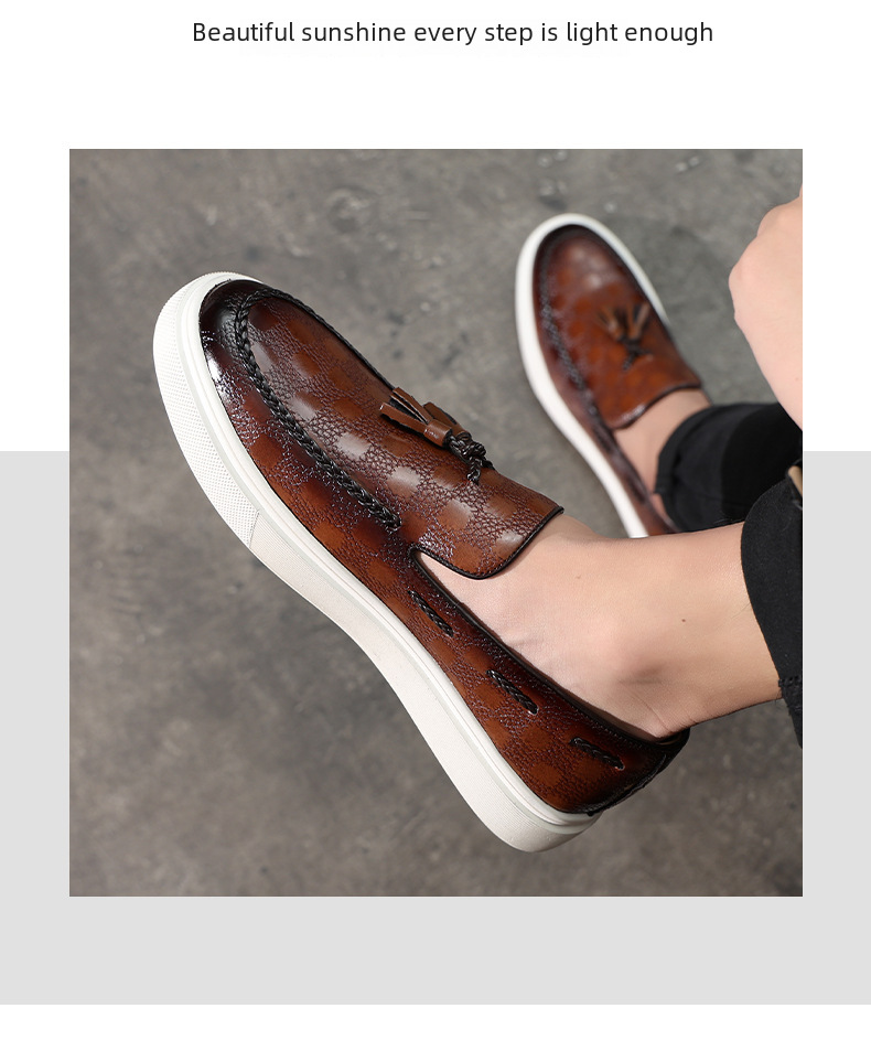Men's Breathable Slip-On Loafers - Versatile Casual Shoes_voghion.com