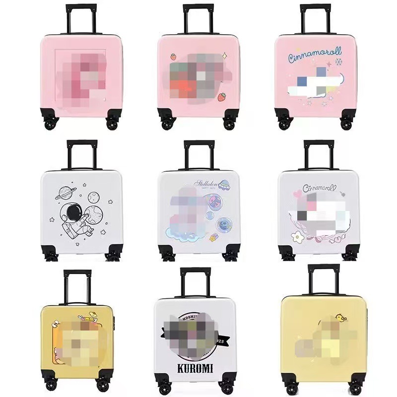 Maleta infantil de gran capacidad de 20 pulgadas con logotipo personalizable, maleta con ruedas versátil para uso diario, maleta de viaje al por mayor