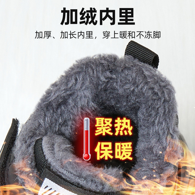 Entrega de una sola pieza de las mujeres zapatos de senderismo botas de nieve de invierno nuevos zapatos de algodón forrado de lana gruesa alta-top viejos zapatos botas de algodón mujeres